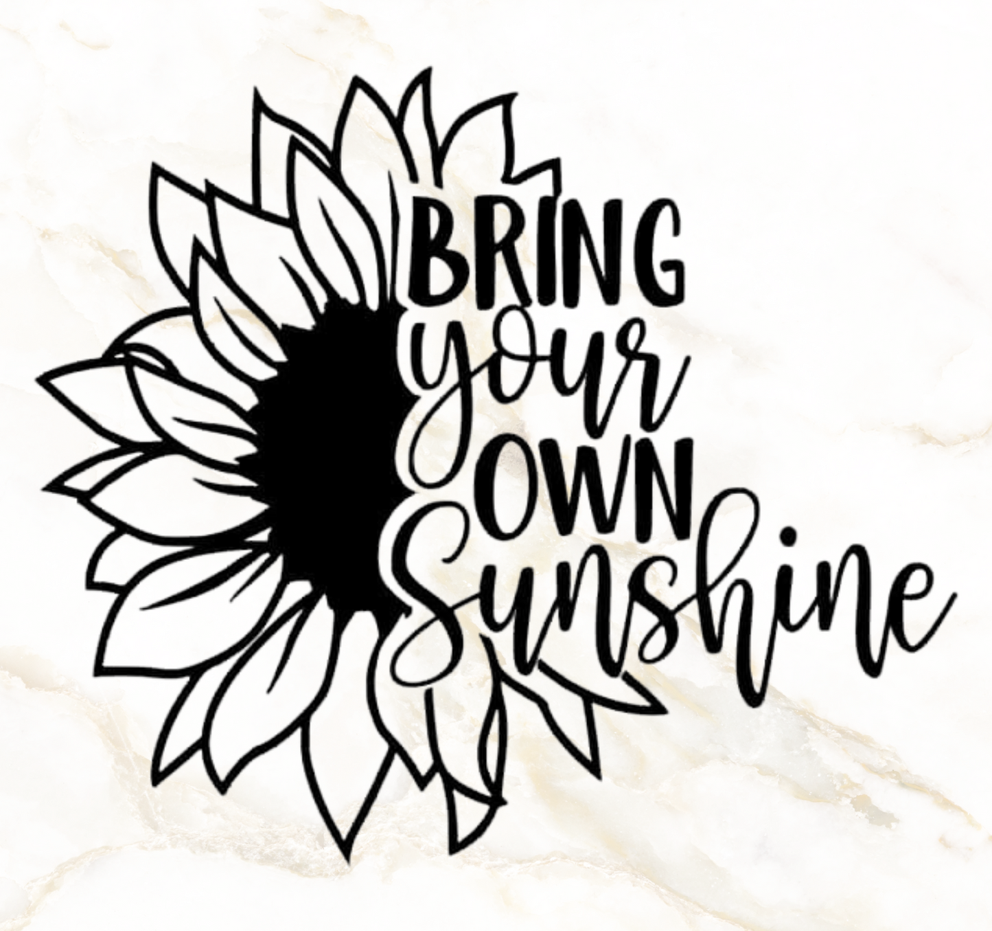Bring Your Own Sunshine Glass Cup